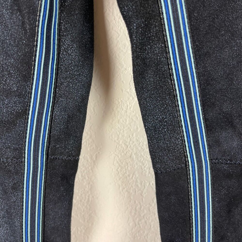 Elie Tahari Roxanna Lambskin Suede Skinny Pants Womens Medium Blue Shimmery - Picture 6 of 15